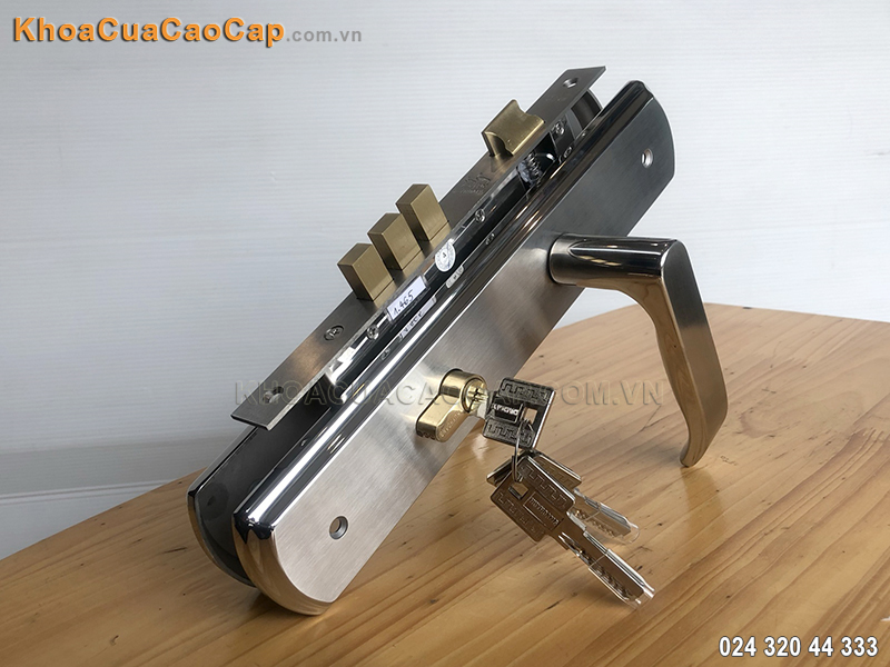 Kh&oacute;a cửa ch&iacute;nh bằng inox SS-8510-Dai - ảnh 1