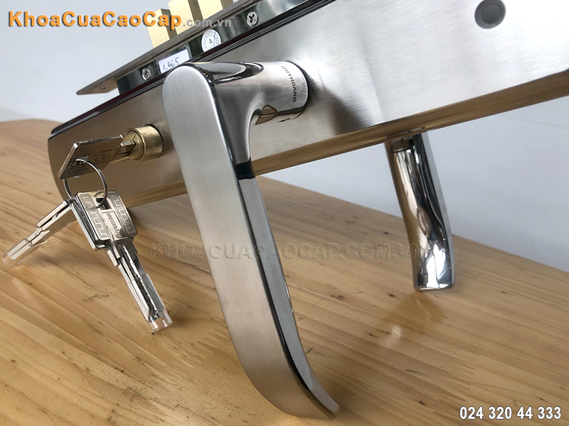 Kh&oacute;a cửa ch&iacute;nh bằng inox SS-8510-Dai - ảnh 5