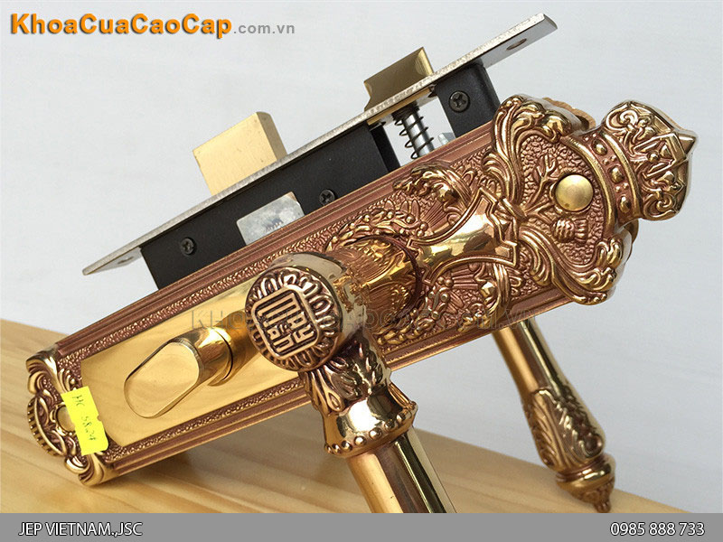 Khóa tay gạt cửa gỗ thông phòng HC 5824 - ảnh 4