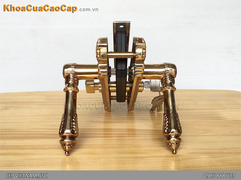 Khóa tay gạt cửa gỗ thông phòng HC 5824 - ảnh 5