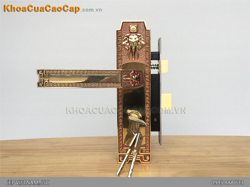 Kh&oacute;a tay gạt cửa th&ocirc;ng ph&ograve;ng HC5828 - ảnh 1