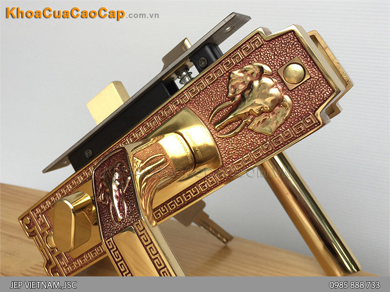 Kh&oacute;a tay gạt cửa th&ocirc;ng ph&ograve;ng HC5828 - ảnh 3