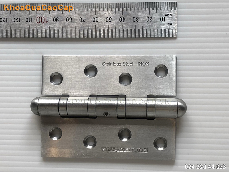 Bản lề lá bằng inox SUS201 số 02 - ảnh 4