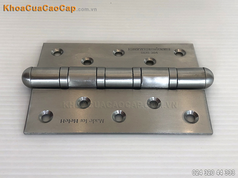Bản lề lá bằng inox SUS304 số 04 - ảnh 3