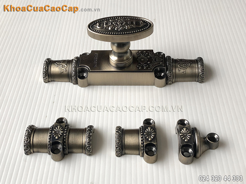 Cremone ex-2902 mạ đồng r&ecirc;u - 2