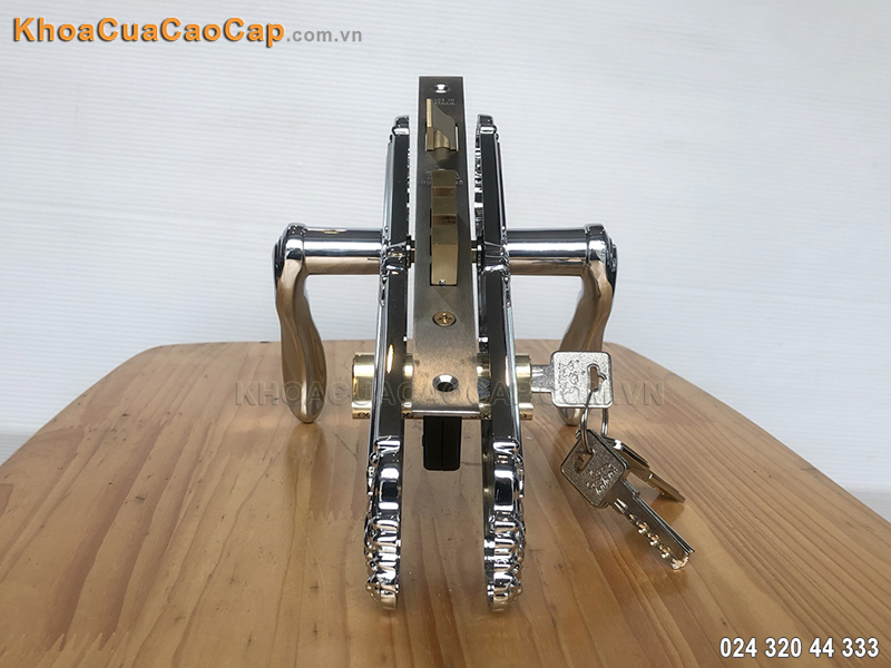 Kh&oacute;a cửa ch&iacute;nh Huy Ho&agrave;ng EX-8529-PCD - ảnh 3