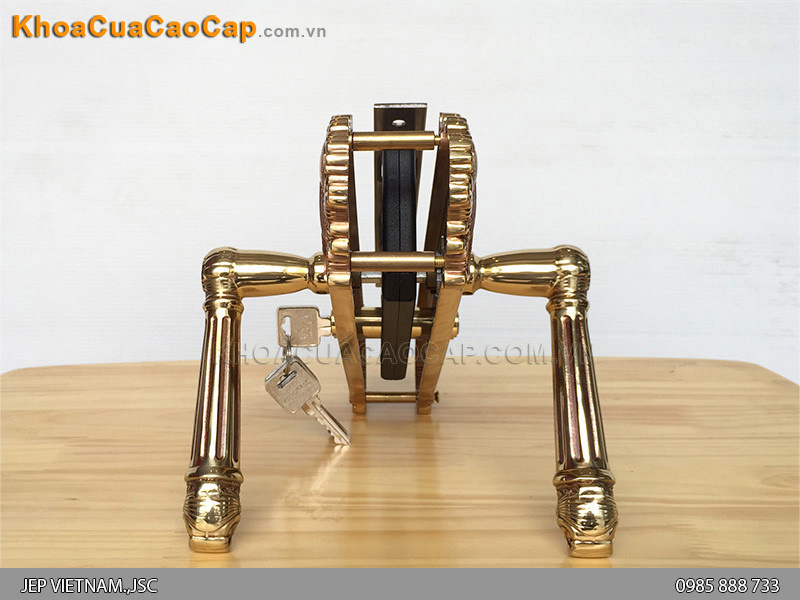 Kh&oacute;a cửa đại sảnh bằng đồng HC 8526 Đại - ảnh 4