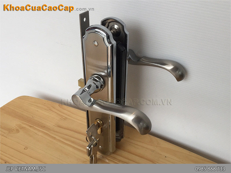 Kh&oacute;a tay gạt cửa gỗ EX 8535 - ảnh 6