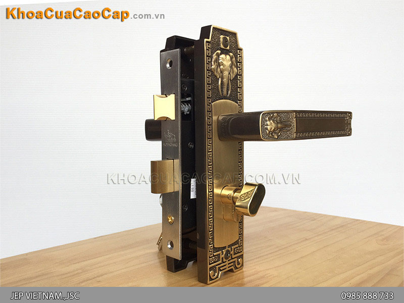 Kh&oacute;a tay gạt cửa ph&ograve;ng ngủ HCR 5828 - ảnh 6