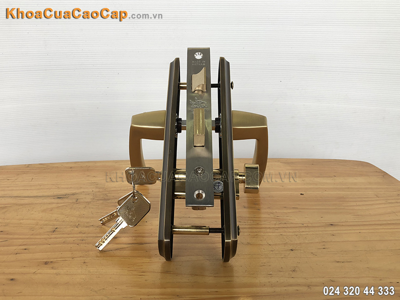 Khóa tay gạt cửa thông phòng HCX5868 - ảnh 3